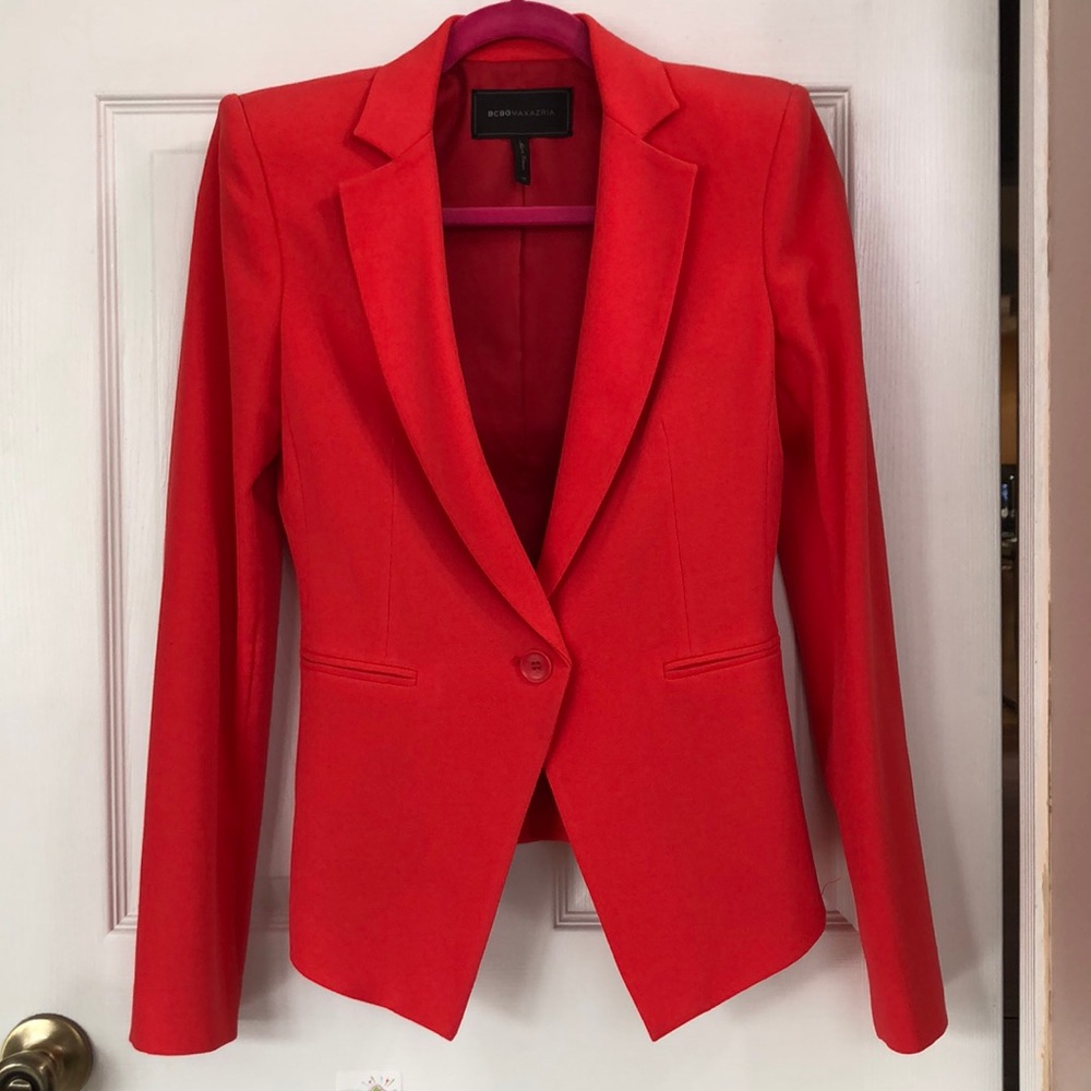 BCBGMAXAZRIA red blazer size xs